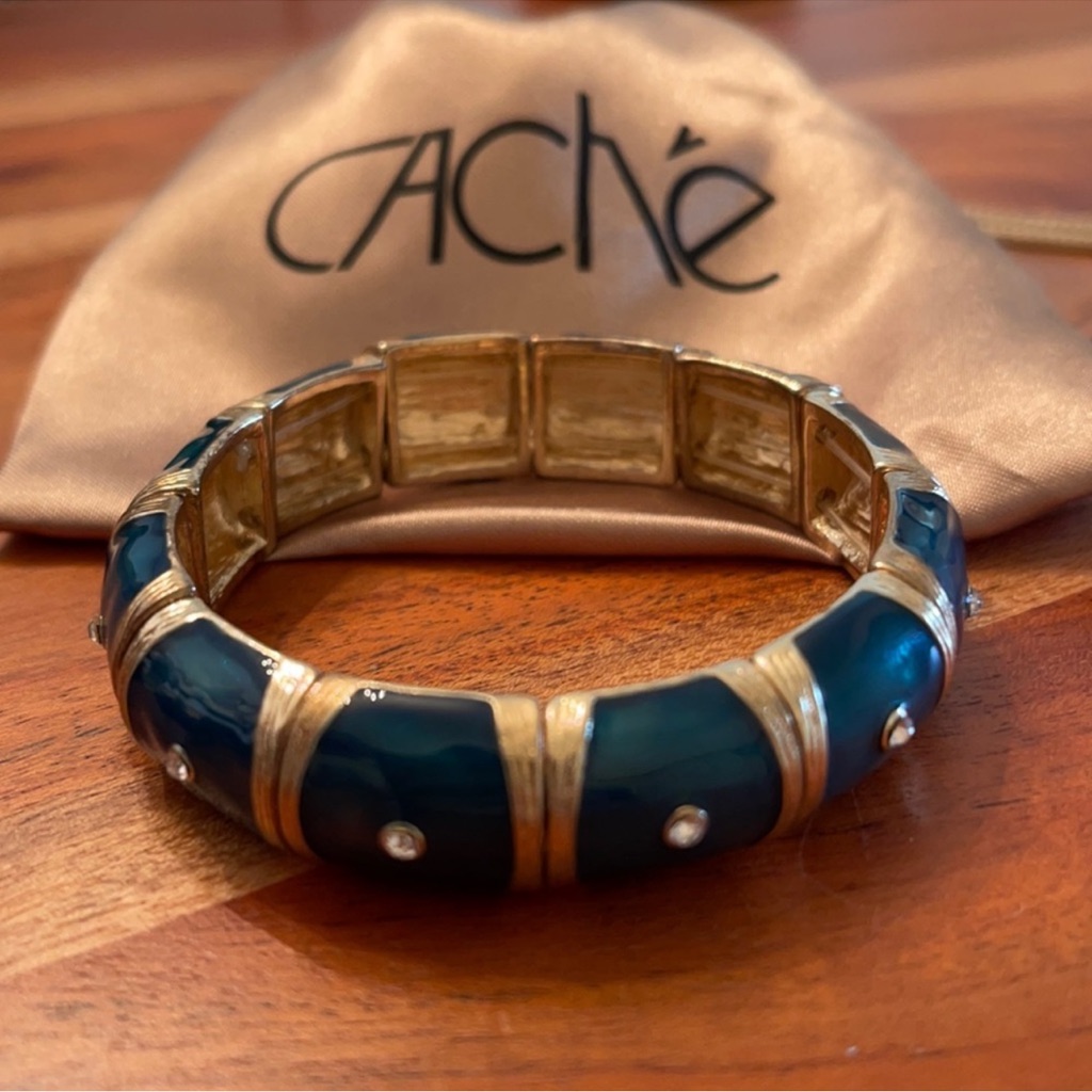 Cache Teal Stretch Bangle Bracelet